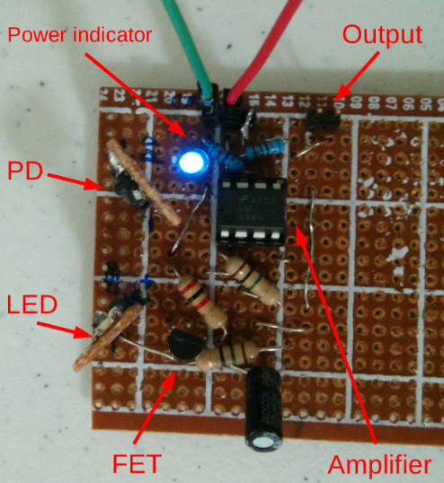 dust detector DIY prototype